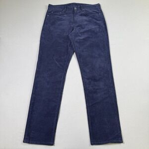 Bonobos Corduroy Pants Mens 32x32 Navy Blue Slim Fit Stretch Chino Casual Preppy